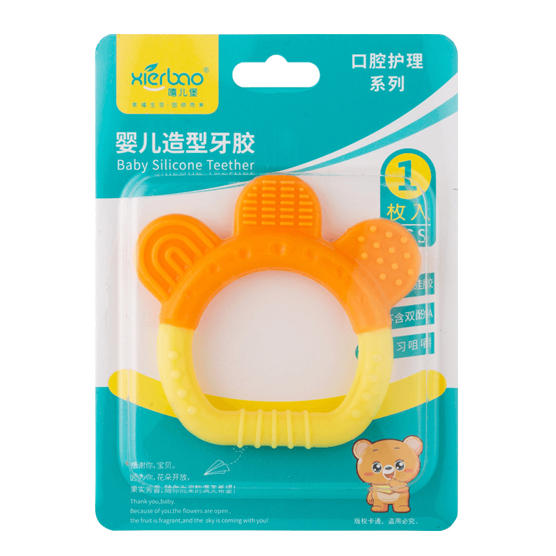 Silicone Fruit Teether, Cute Baby Teether, Cartoon Baby Teether