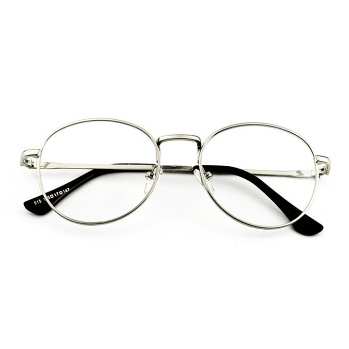 Mens Women Lightweight round Frame Fake Glasses