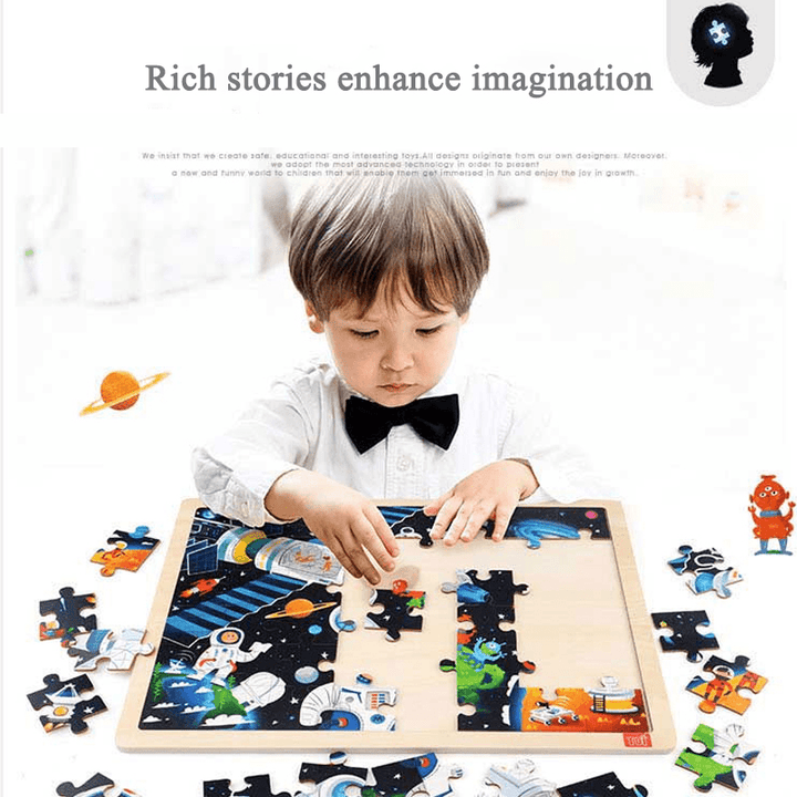 New Year Puzzle Color Box Boys and Girls Baby Kindergarten Toys Gifts 3