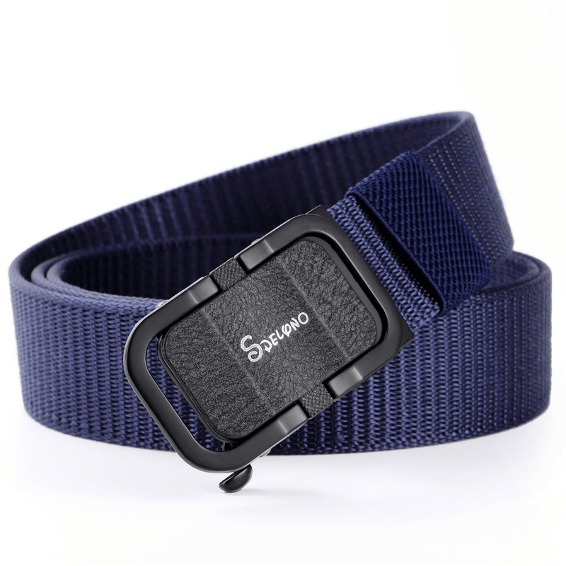 Toothless Automatic Buckle Belt Nylon Canvas Belt Outdoor Casual Pants Belt