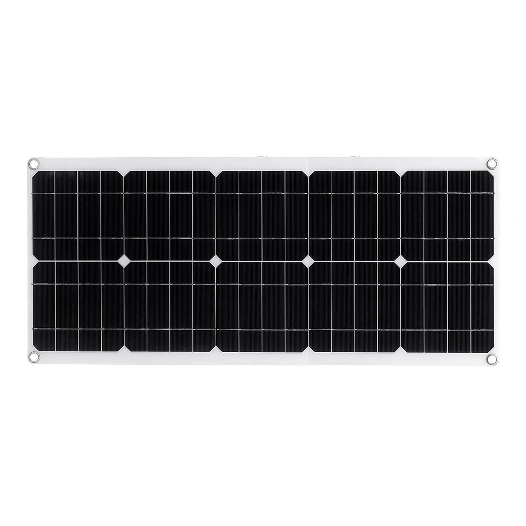 40W Flexible Solar Panel USB Monocrystalline Connecter Battery Charger for Camping Hiking Climbing Cycling