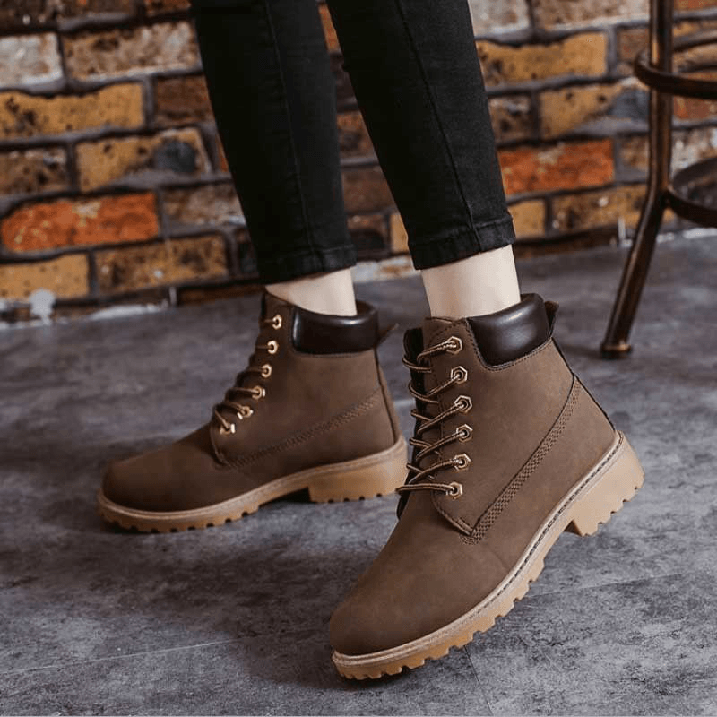 Women Fur Lining Lace up Outdoor Winter Casual Snow Ankle Boots