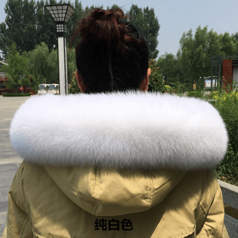 Collar Real Fur Men and Women Autumn and Winter Scarf Neck