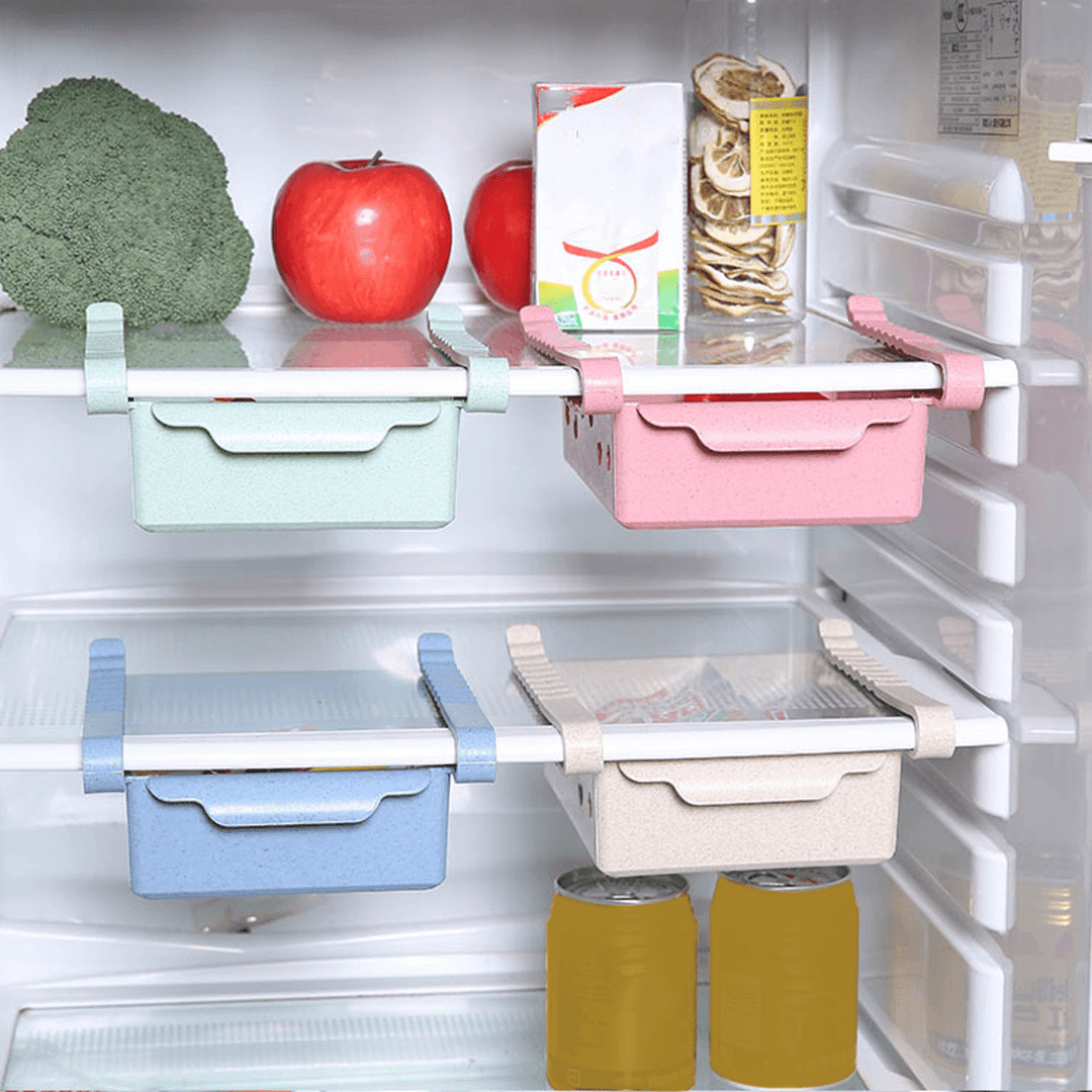 2L Refrigerator Storage Rack Food Organizer Shelf Box Pull-Out Drawer Holder Camping Picnic