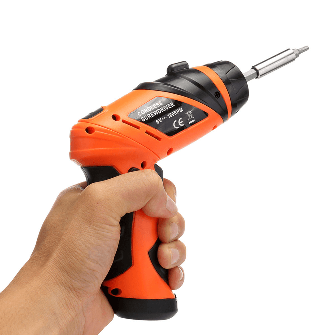 6V Foldable Electric Screwdriver Power Drill Battery Operated Cordless Screw Driver Tool