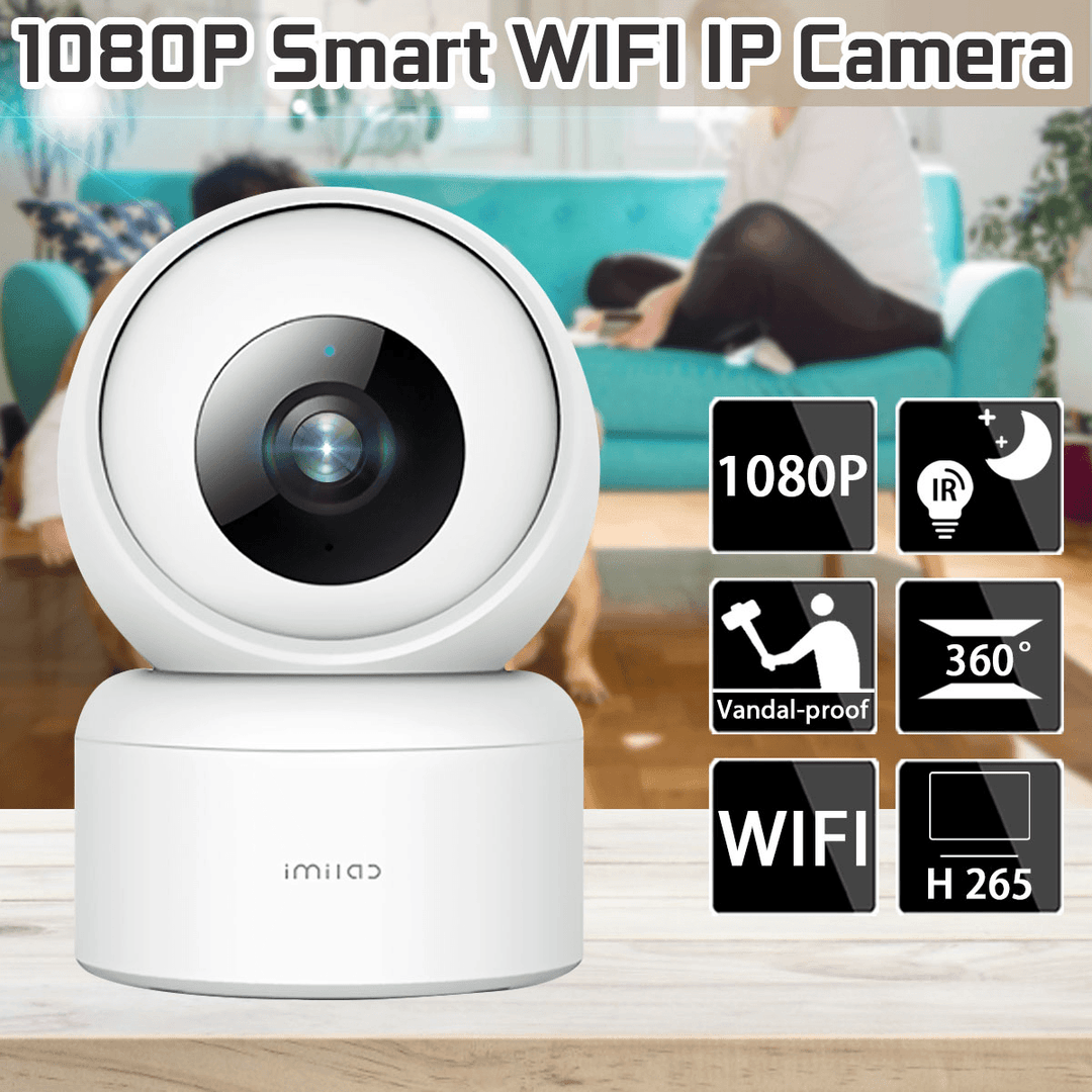 IMILAB C20 1080P Smart Home IP Camera Work with Alexa Google Assistant H.265 360¬∞ PTZ AI Detection WIFI Security Monitor Cloud Storage