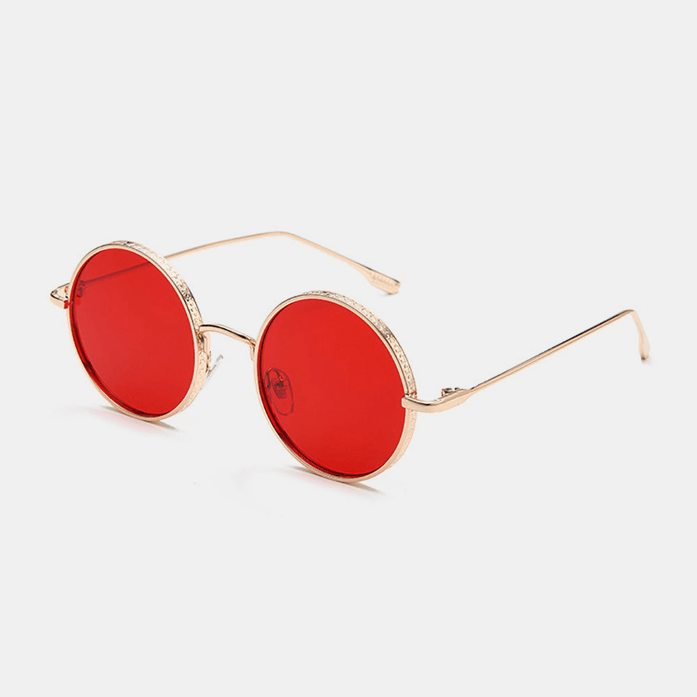 Unisex Retro Metal round Shape Fashion UV Protection Sunglasses - MRSLM