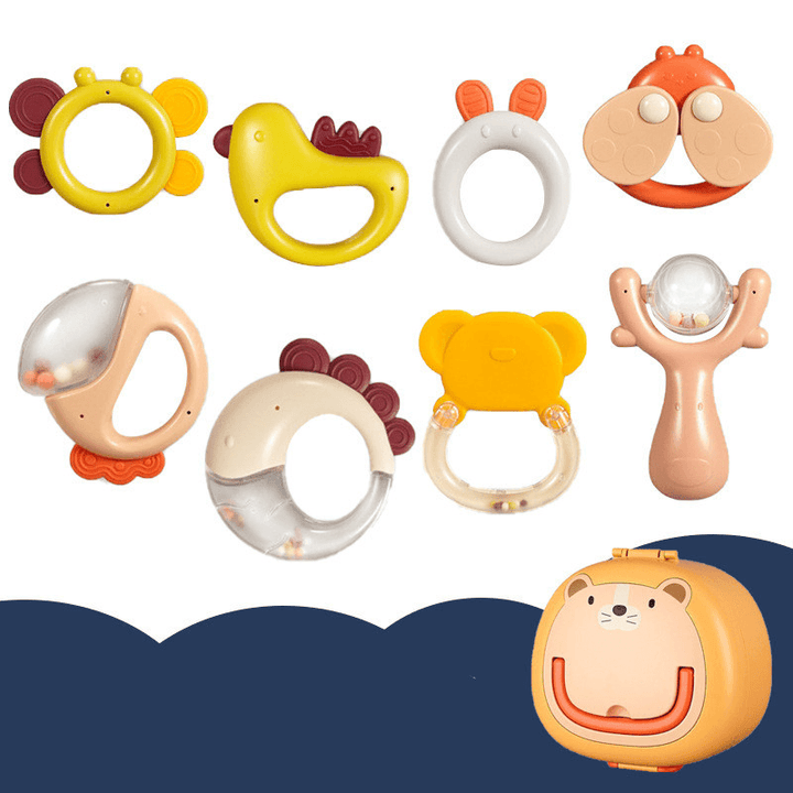 Baby Rattle Plastic Toy Gift Box Set