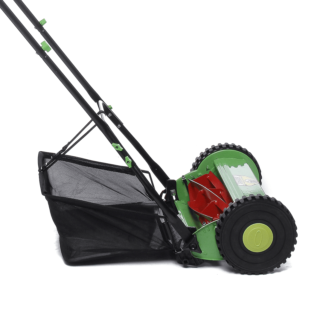 25L Compact Hand Push Lawn Mower Courtyard Home Reel Mower No Power Lawnmower