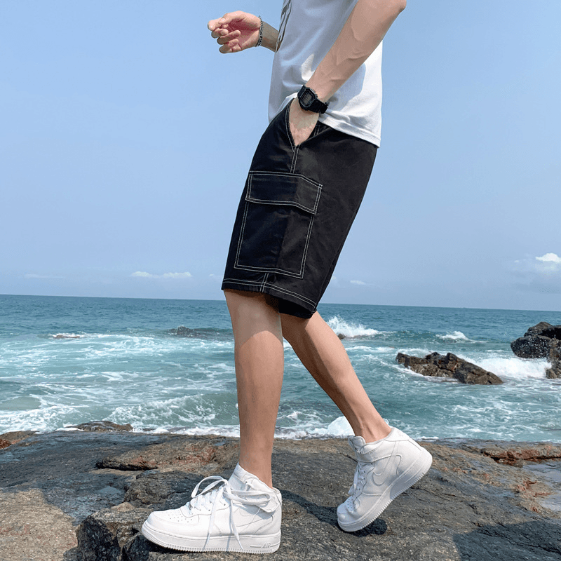 Work Shorts Men'S Summer Hong Kong Style