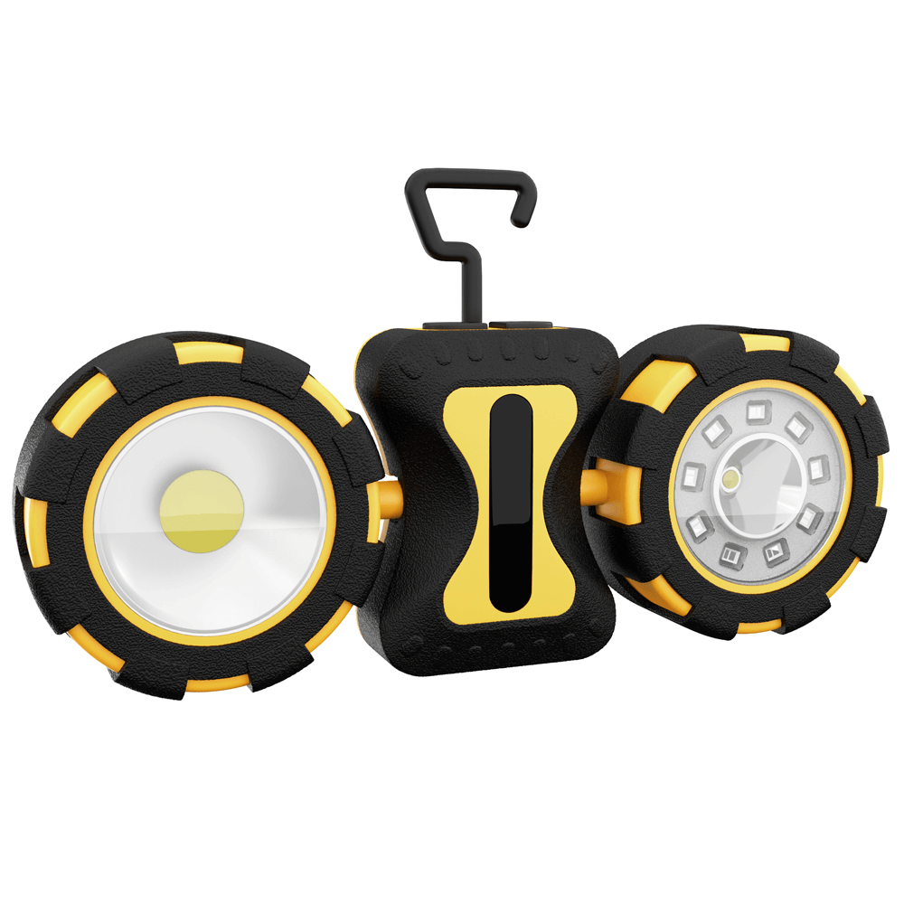 Ipree¬Æ SL11 500 Lumens 10W COB LED Camping Light Double Head Magnetic Hook up 4 Modes Emergency Flashlight Searchlight