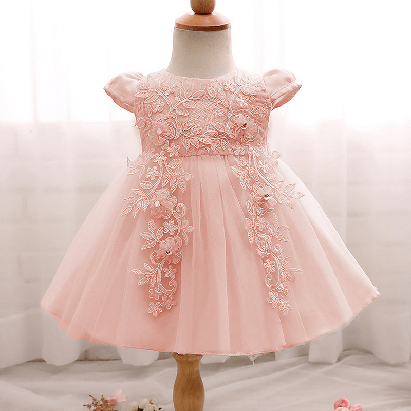 Foreign Trade Hot New Baby Baby Dress, Flower Child Skirt Inlaid Bead Princess Dress Skirt Can Wholesale - MRSLM