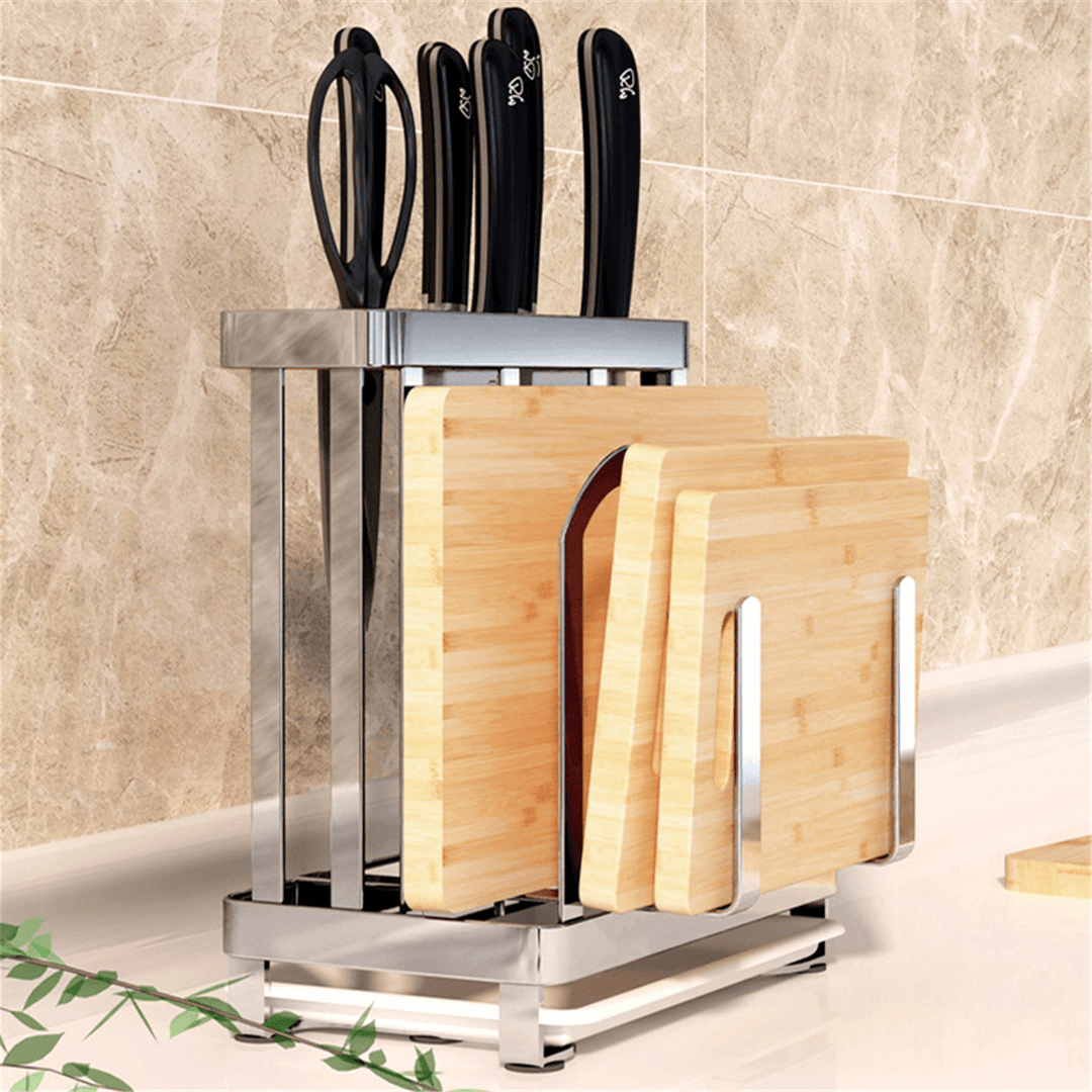 304 Stainless Steel Kitchen Shelf Drying Storage Holders Cutting Board Rack