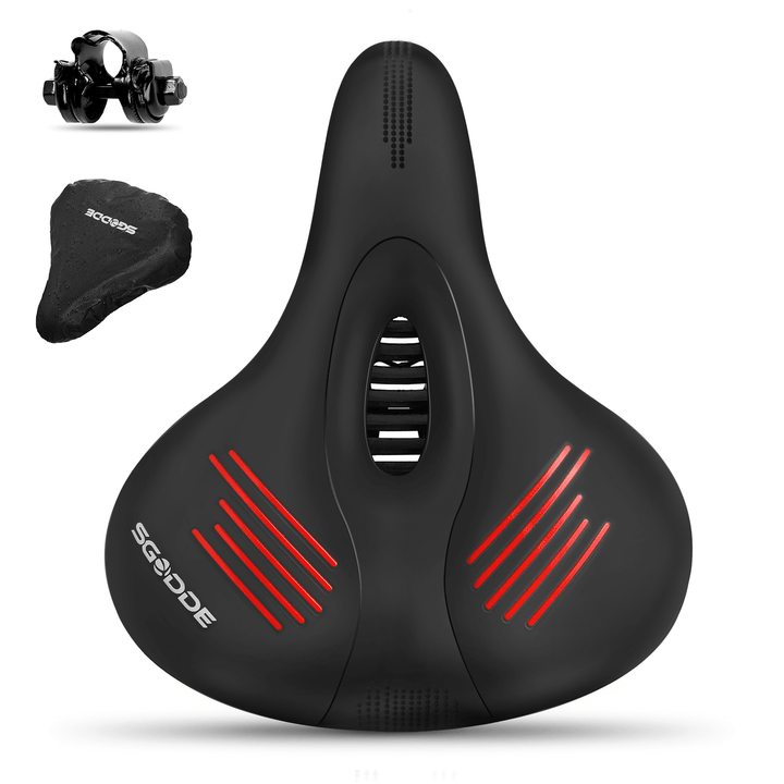 Bike Saddle Breathable Hollow Shock Absorbed Comfortable Bicycle Seat Cushion Bike Accessories