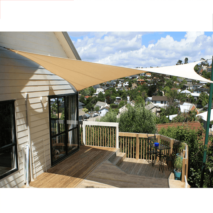 Sun Shade Sail Waterproof 420D Oxford Polyester Canopy Cover Awning Outdoor Garden Protection