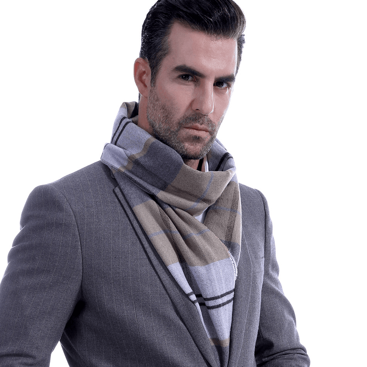 Man Scarf Male Middle-Aged Student