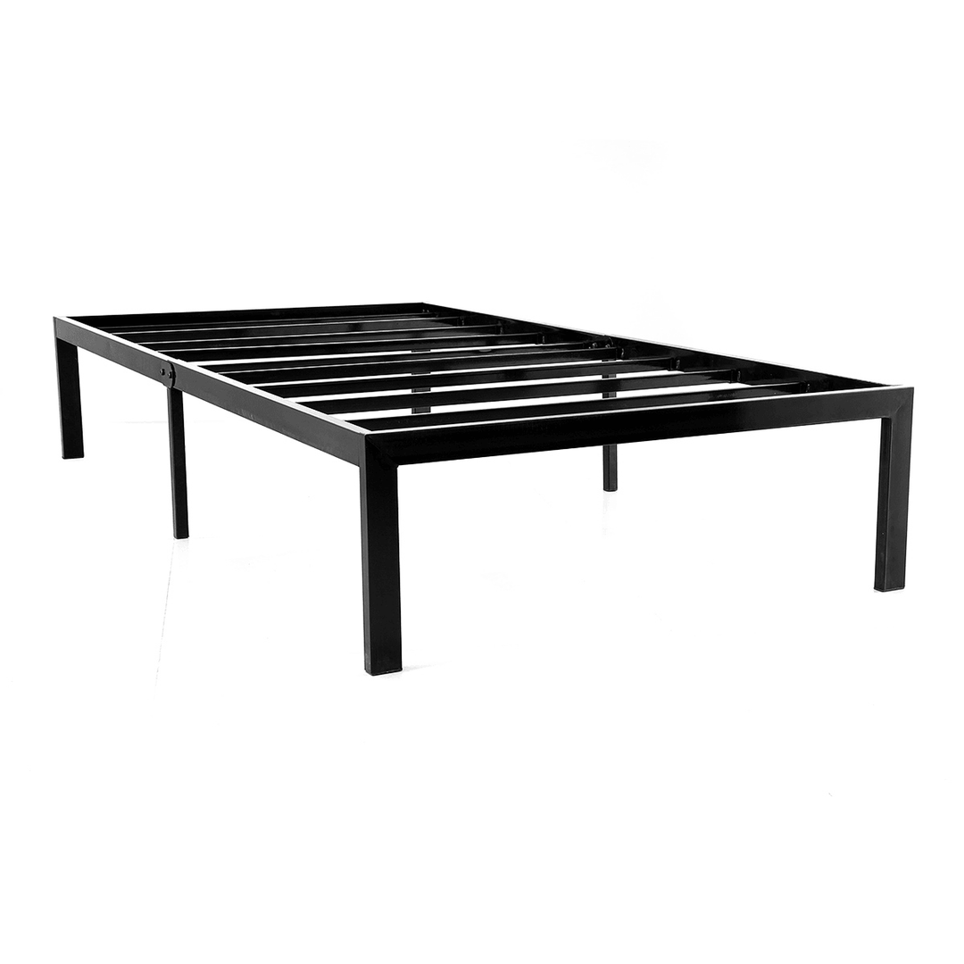 One Sleep VCE14BF04T 14 Inch Bed Frame Heavy Duty Steel Slat Anti-Slip Support Easy Assembly Maximum Storage Noise Free