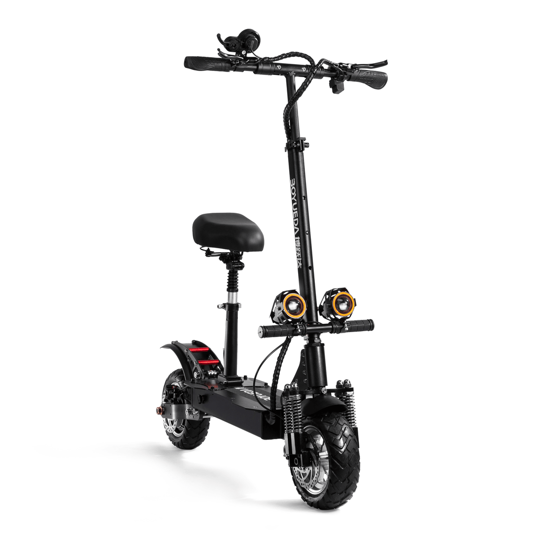 BOYUEDA Q7-2 28AH 52V 3200W Dual Motor Folding Electric Scooter 10Inch 60Km/H Top Speed 80-90Km Mileage Range Max Load 200Kg