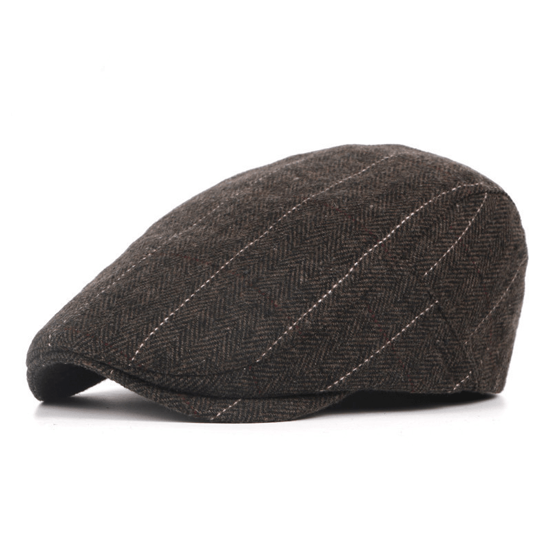 Hat Men'S Middle-Aged and Elderly Duck-Tongue Forward Cap