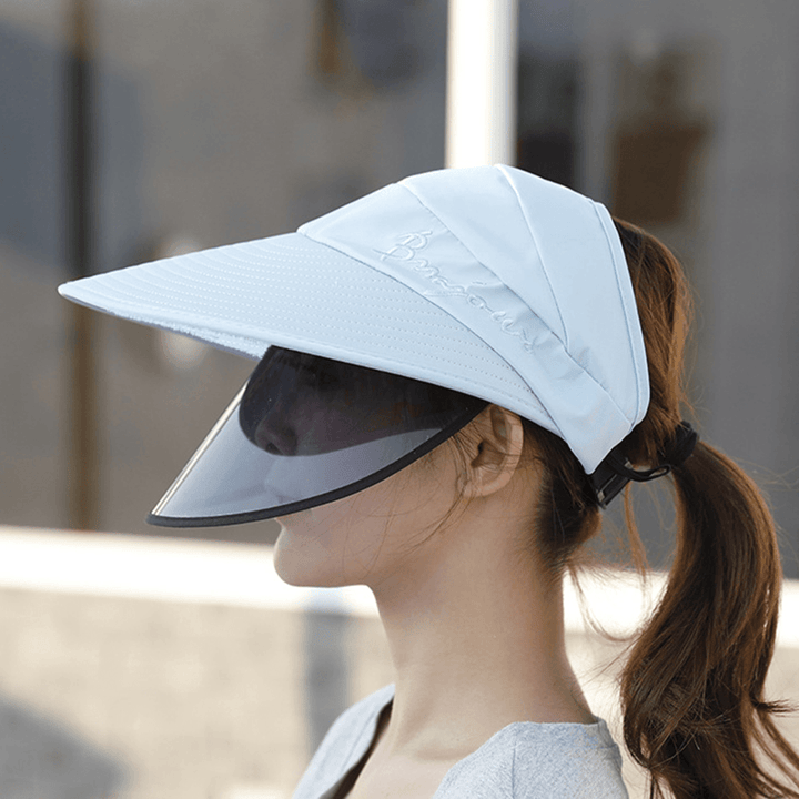 Women'S Sun Hat Anti-Uv Visor Anti-Fog Caps