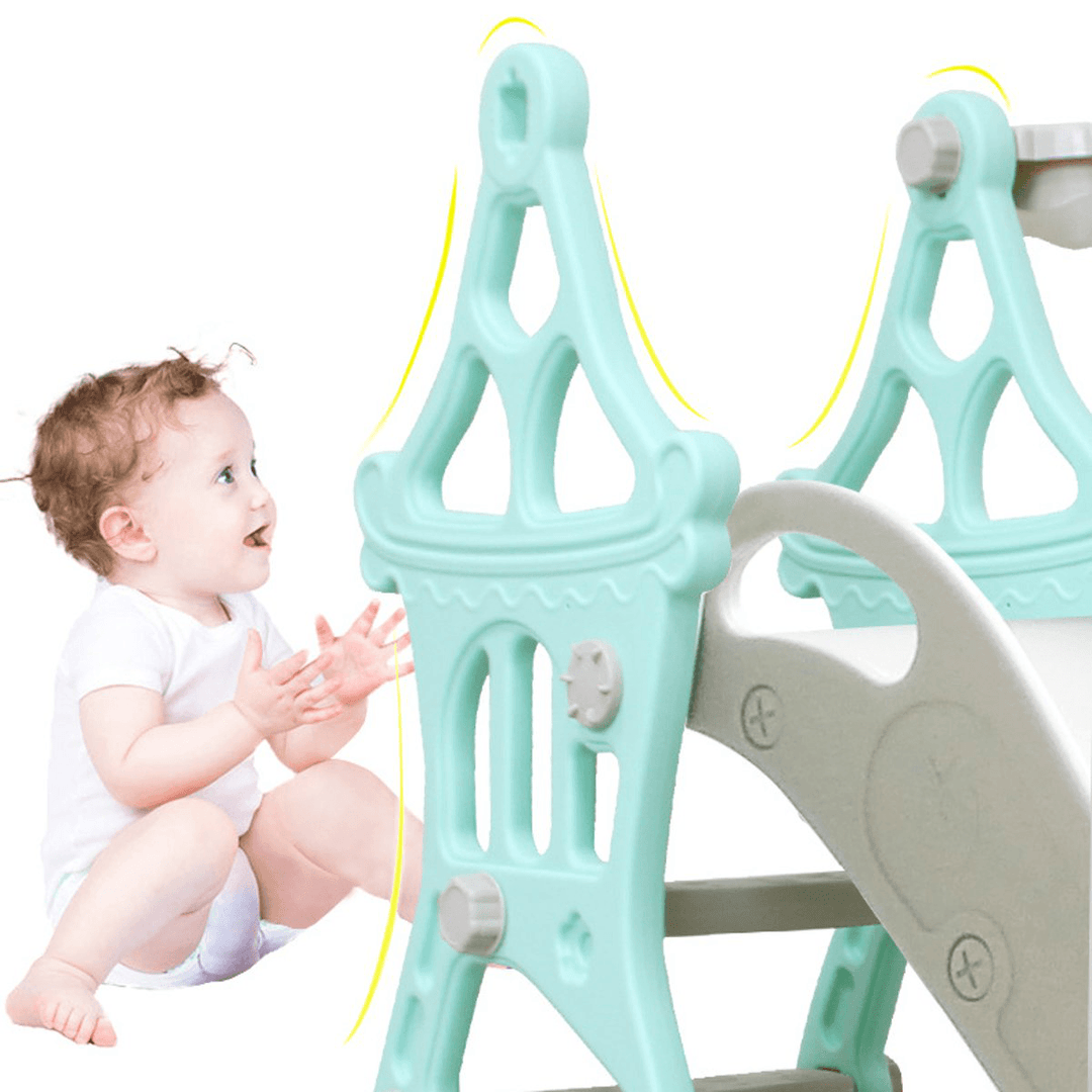 3-In-1 Kid Playset Slide and Swing Set for Toddlers Baby Climbing Freestanding Slides Playset Indoor Outdoor Playground for Kids