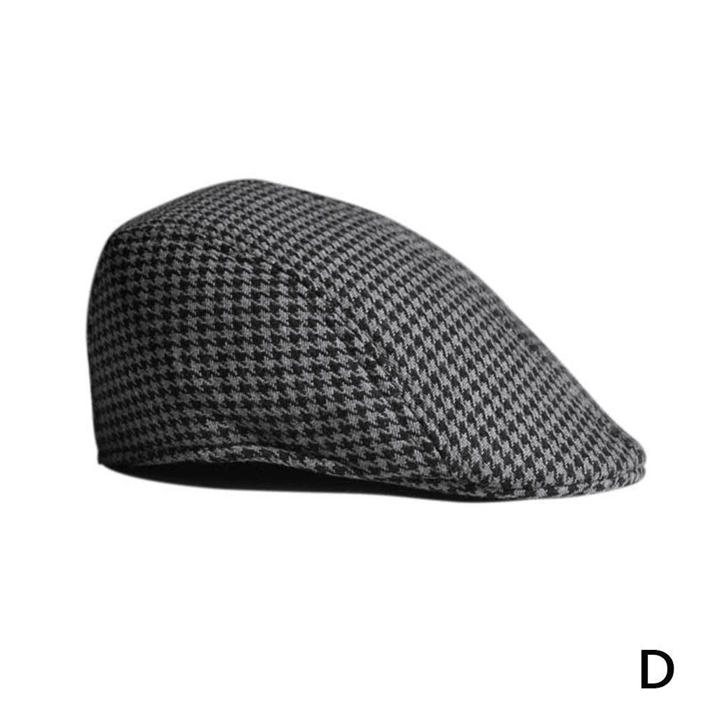 Grid Parent-Child Woolen Beret Casual Houndstooth Hat