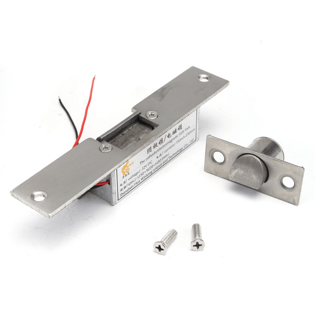 12V Electric Strikes Lock Fail Safe NC Cathode for Access Control Wood Metal Door