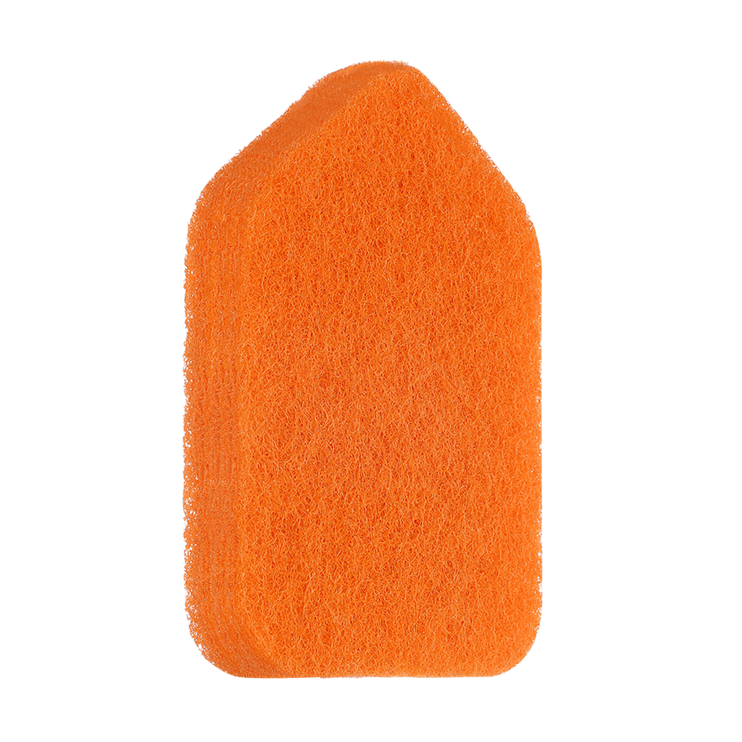 2PCS Orange Spare Washer Triangular Brush Head Bathub Scrubber Refill