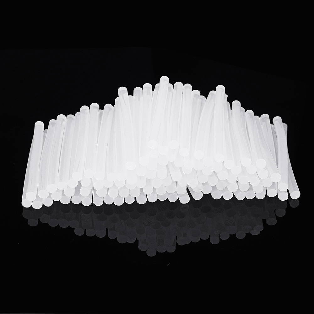 100Pcs 7Mm X 100Mm White Transparent Hot Melt Gule Sticks DIY Craft Modeling Repair Adhesive