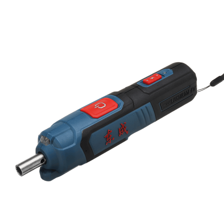 DONGCHENG 4V Mini Screw Driver Drill Electric Screwdriver Rechargeable Household Power Tool Screwdriver