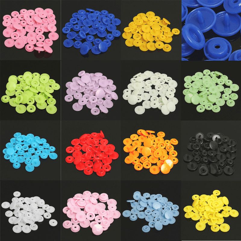 150Pcs/Set Plastic Resin T5 Fastener Snap Kam Buttons Pliers Kit DIY Crafts