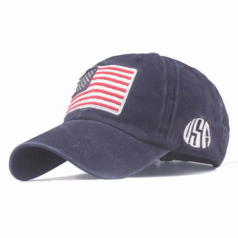 American Flag Embroidery Baseball Cap