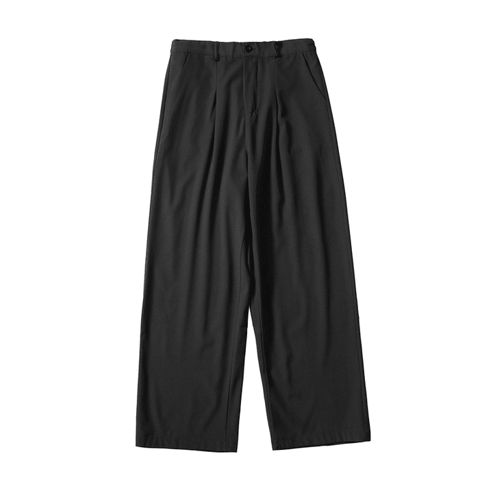 All-Match Straight-Leg Pants Wide-Leg Cropped Trousers