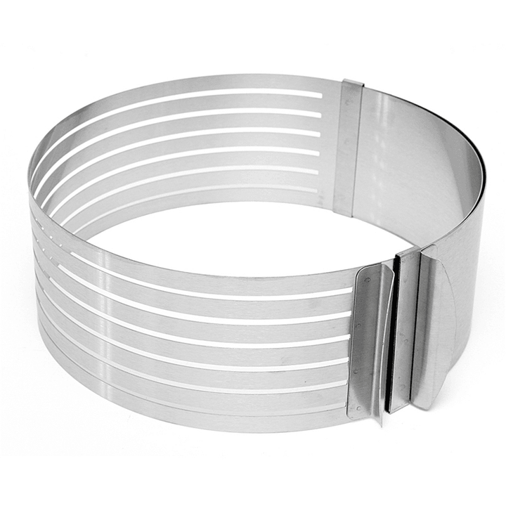 20Cm Adjustable Cut Layered Stainless Steel round Ring Circular Baking Mold Bakeware