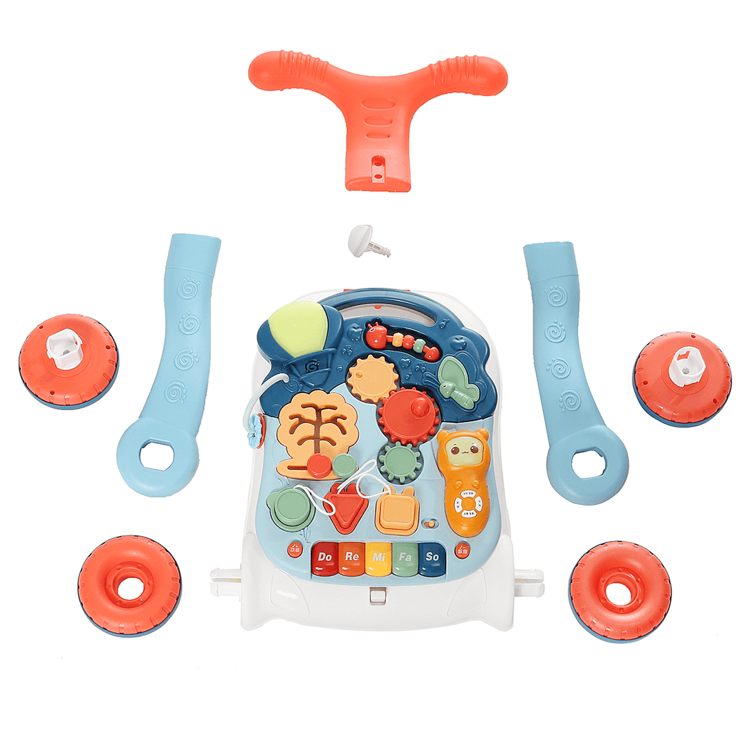 2-In-1 Baby Sit-To-Stand Activity Toy for Toddler Kids Walking Learning Safe Walkers