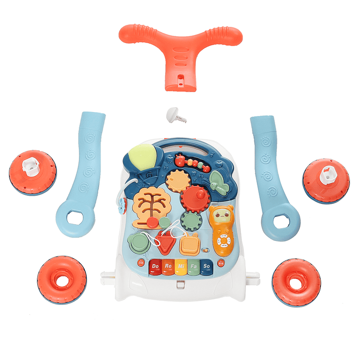 2-In-1 Baby Sit-To-Stand Activity Toy for Toddler Kids Walking Learning Safe Walkers