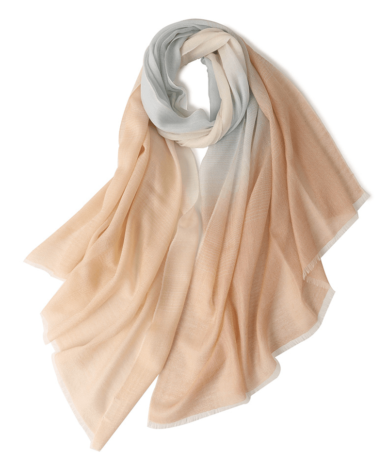 Gradient Color Matching Sunscreen Long Shawl in Stock