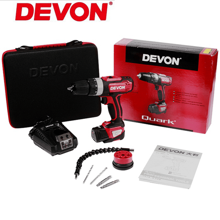 DEVON¬Æ 5230 Rechargeable Electric Screwdriver Tool Household Impact Drill