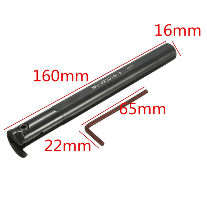 MGIVR2016-3 16X160Mm Lathe Grooving Cut off Tool Holder for MGMN300 Insert 3Mm Cut