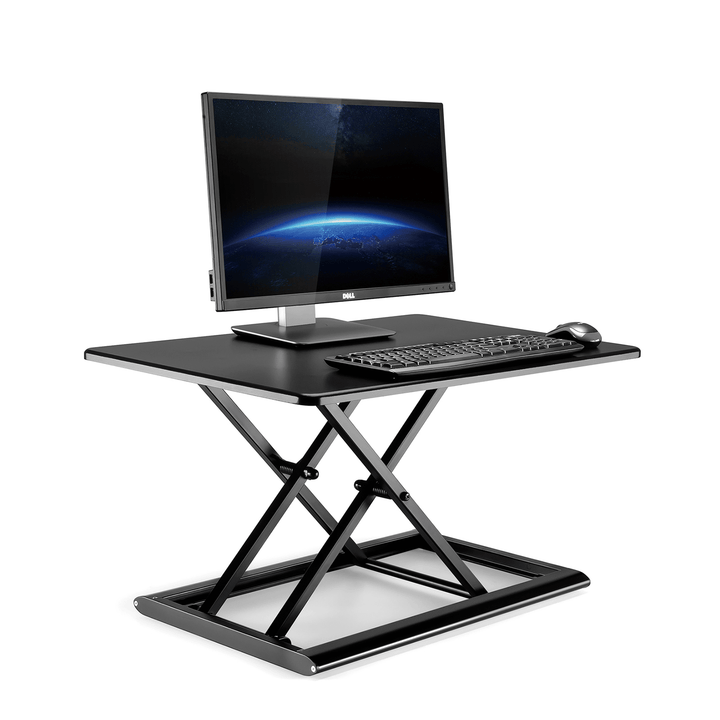 Upergo ID-30 Height Adjustable Standing Desk Converter 30-Inch Sit-Stand Desk Laptop Desk Desktop Workstation