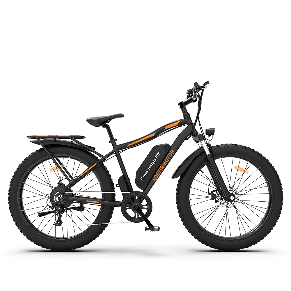 [US DIRECT] AOSTIRMOTOR S07-B 750W 48V 13Ah 26 Inch Electric Bikes 28Km/H Max Speed 80Km Mileage 150Kg Max Load Electric Bicycle