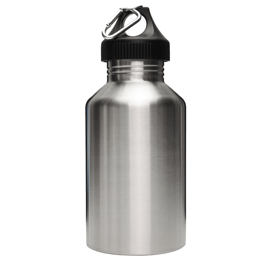 2L Large Stainless Steel Water Bottle Sports Exercise Drinking Kettle with Carrier Bag Holder