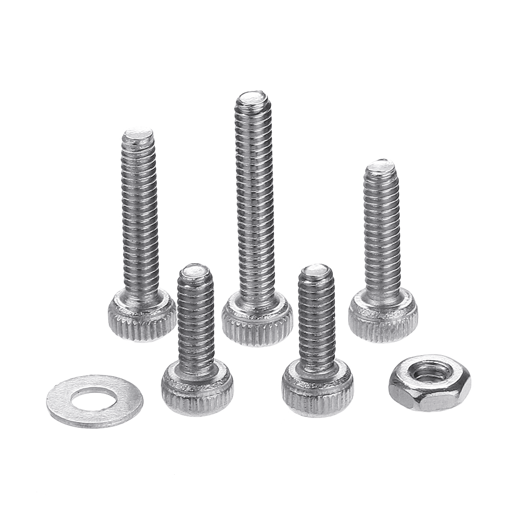 Suleve‚Ñ¢ M2SH1 240Pcs M2 Hex Socket Cap Head Screw 304 Stainless Steel Washer Nut Assortment