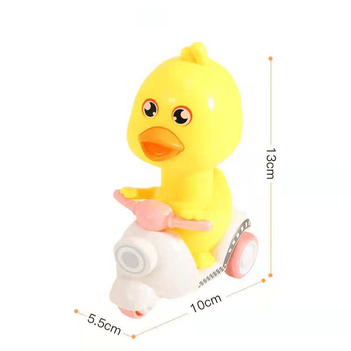 Inertial Pressure Little Duck Motorcycle Cute Duck