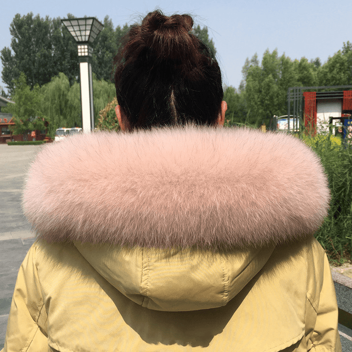 Collar Real Fur Men and Women Autumn and Winter Scarf Neck