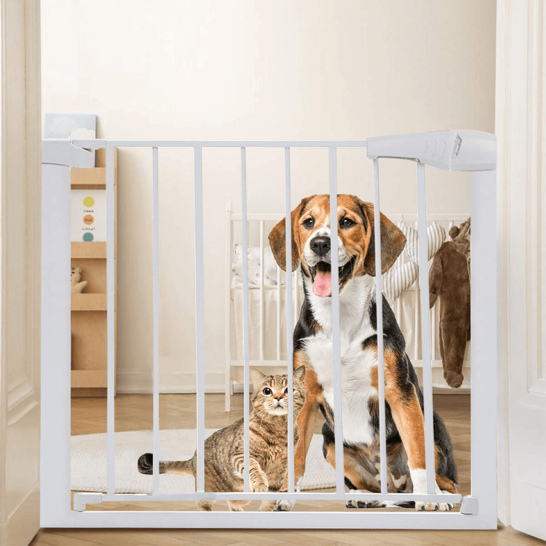 Extra Wide Baby Gate Baby Fences Kids Play Gate Large Pet Gate with Swing Door for Doorway Stairs