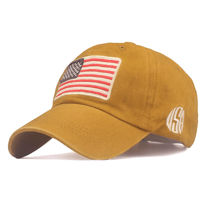 American Flag Embroidery Baseball Cap