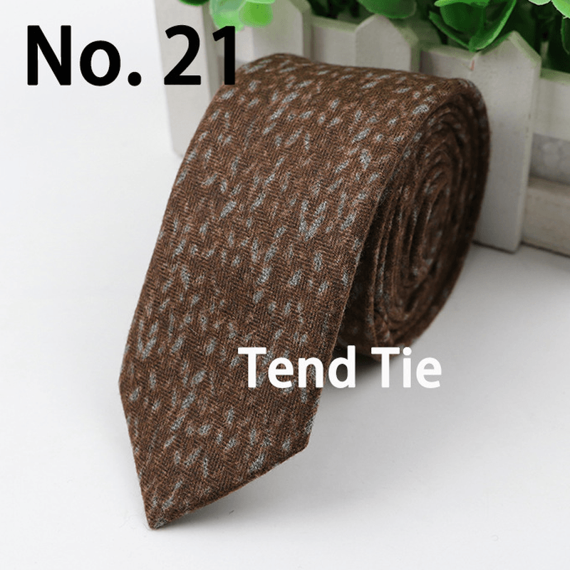 Men'S Tie New Ultra-Narrow Wool Elegant Atmosphere