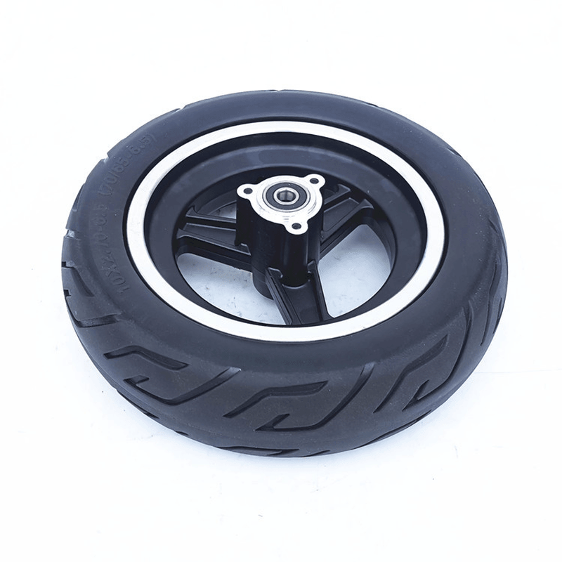 10 Inch 10X2.70-6.5 Electric Scooter Vacuum Tire Set with Disc Brake Inflation Free Solid Tire Scooters Wheels Accessories