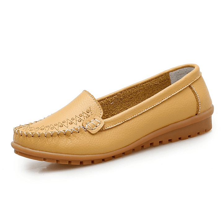 Women Flat Shoes Casual Slip on Outdoor Loafers - MRSLM